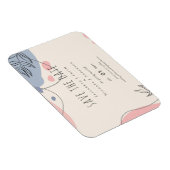Skandinavisches Japandi Moderne Abstrakte Hochzeit Magnet (Rechte Seite)