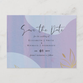 Skandinavisches Japandi Moderne Abstrakte Hochzeit Postkarte