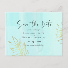 Skandinavisches Japandi Moderne Abstrakte Hochzeit Postkarte