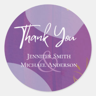 Skandinavisches Japandi Moderne Abstrakte Hochzeit Runder Aufkleber