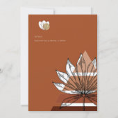 Skandinavisches Japandi Moderne Abstrakte Rett Dat Einladung (Rückseite)