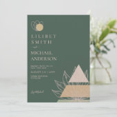 Skandinavisches Japandi Moderne Abstrakte Rett Dat Einladung (Stehend Vorderseite)