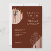 Skandinavisches Japandi Moderne Abstrakte Rett Dat Einladung (Vorderseite)