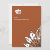 Skandinavisches Japandi Moderne Abstrakte Rett Dat Einladung (Rückseite)