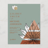 Skandinavisches Japandi Moderne Abstrakte Rett Dat Flyer (Vorne)