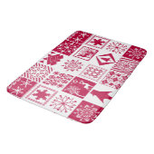 skandinavisches kariert badematte (Schrägansicht)