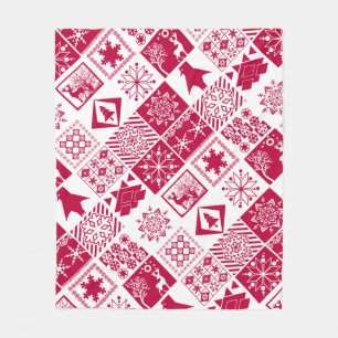 skandinavisches kariert fleecedecke