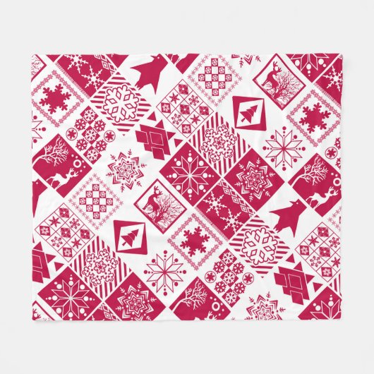 skandinavisches kariert fleecedecke (Vorderseite (Horizontal))