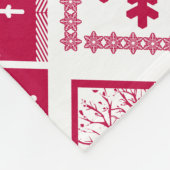 skandinavisches kariert fleecedecke (Ecke)