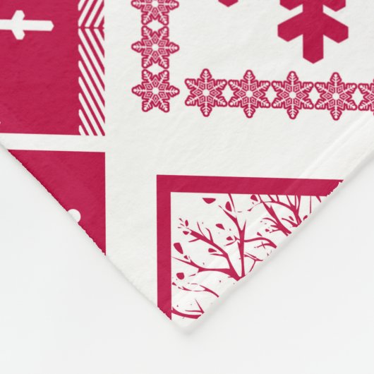 skandinavisches kariert fleecedecke (Ecke)