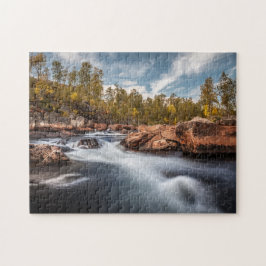 skandinavisches Landschaftsbild-Foto Puzzle