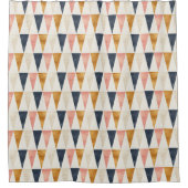 Skandinavisches Marine-Flaggen-Muster Duschvorhang (Vorderseite)