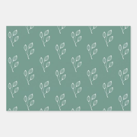 Skandinavisches Minimalfolkmuster Geschenkpapier Set (Vorderseite)