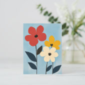 skandinavisches Minimalistisch #160 Postkarte (Stehend Vorderseite)