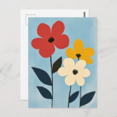 skandinavisches Minimalistisch #160 Postkarte (Vorne/Hinten)