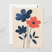 skandinavisches Minimalistisch #161 Postkarte (Vorne/Hinten)