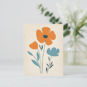 skandinavisches Minimalistisch #162 Postkarte (Stehend Vorderseite)