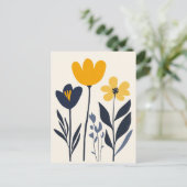 skandinavisches Minimalistisch #164 Postkarte (Stehend Vorderseite)