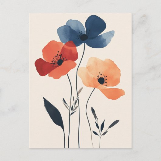 skandinavisches Minimalistisch #165 Postkarte (Vorderseite)