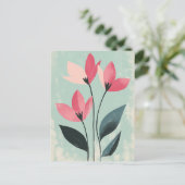 skandinavisches Minimalistisch #167 Postkarte (Stehend Vorderseite)