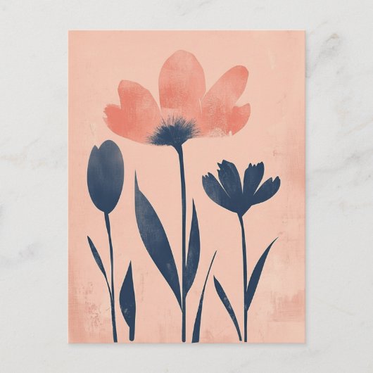 skandinavisches Minimalistisch #168 Postkarte (Vorderseite)