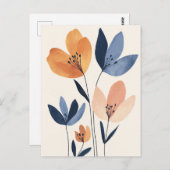 skandinavisches Minimalistisch #175 Postkarte (Vorne/Hinten)