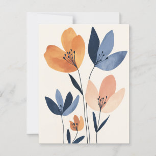 skandinavisches Minimalistisch #175 Postkarte