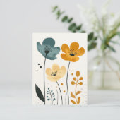 skandinavisches Minimalistisch #177 Postkarte (Stehend Vorderseite)