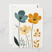 skandinavisches Minimalistisch #177 Postkarte (Vorne/Hinten)