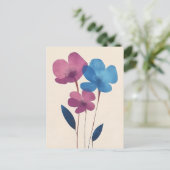 skandinavisches Minimalistisch #179 Postkarte (Stehend Vorderseite)