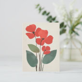 skandinavisches Minimalistisch #180 Postkarte (Stehend Vorderseite)