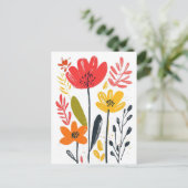 skandinavisches Minimalistisch #182 Postkarte (Stehend Vorderseite)