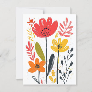 skandinavisches Minimalistisch #182 Postkarte