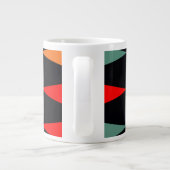 Skandinavisches Modern Geometrie Diamond Muster Jumbo-Tasse (Rückseite)