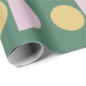 Skandinavisches Muster für das Muster "Floral" in Geschenkpapier (Rolleneckpunkt)