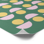 Skandinavisches Muster für das Muster "Floral" in Poster (Ecke)