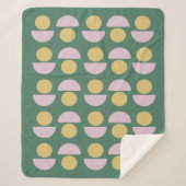 Skandinavisches Muster für das Muster "Floral" in Sherpadecke (Vorderseite)