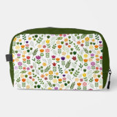 Skandinavisches Muster für Flora und Fauna Waschbeutel (Vorderseite)