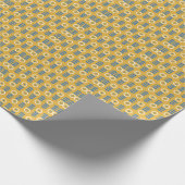 Skandinavisches Muster für stilisierte Blume Geschenkpapier (Ecke)