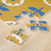 Skandinavisches Muster für stilisierte Blume Puzzle (Seite)