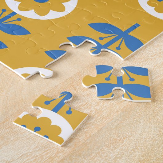 Skandinavisches Muster für stilisierte Blume Puzzle (Seite)