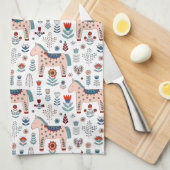 Skandinavisches Muster Geschirrtuch (Viertel Falte)