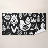 Skandinavisches Muster Kunst Badehandtuch (Badehandtuch)