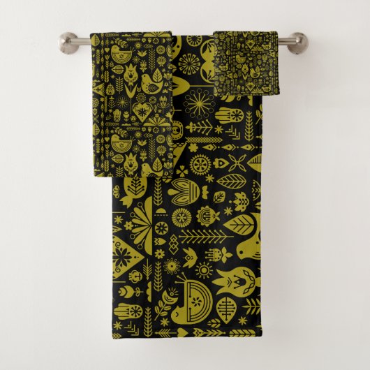 Skandinavisches Muster Kunst Badhandtuch Set (Insitu)