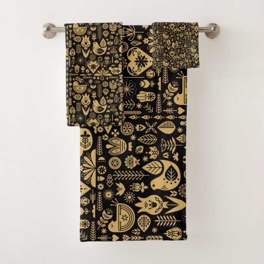 Skandinavisches Muster Kunst Badhandtuch Set (Insitu)