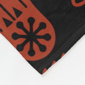 Skandinavisches Muster Kunst Fleecedecke (Ecke)