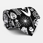 Skandinavisches Muster Kunst Krawatte (Gerollt)