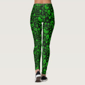Skandinavisches Muster Kunst Leggings (Rückseite)