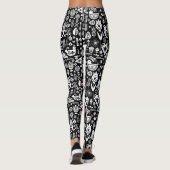 Skandinavisches Muster Kunst Leggings (Rückseite)