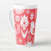 Skandinavisches Muster Kunst Milchtasse (Linke Ecke)